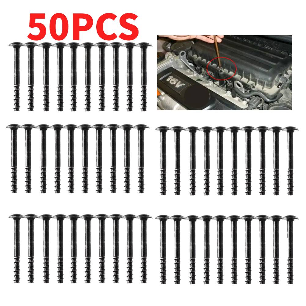 

50 шт. фиксирующий винт крышки корпуса очистителя воздушного фильтра для Opel для Vauxhall для универсального крепления 34 ммX5 мм