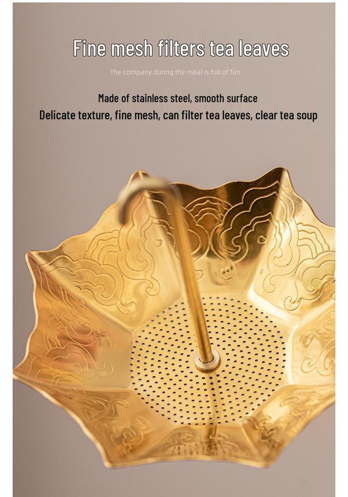 304 Stainless Steel Kung Fu Tea Strainer & Creative Infuser Set.