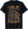 I Love My German Shepherd Shirt For Dog Lovers Gift Unisex T-Shirt