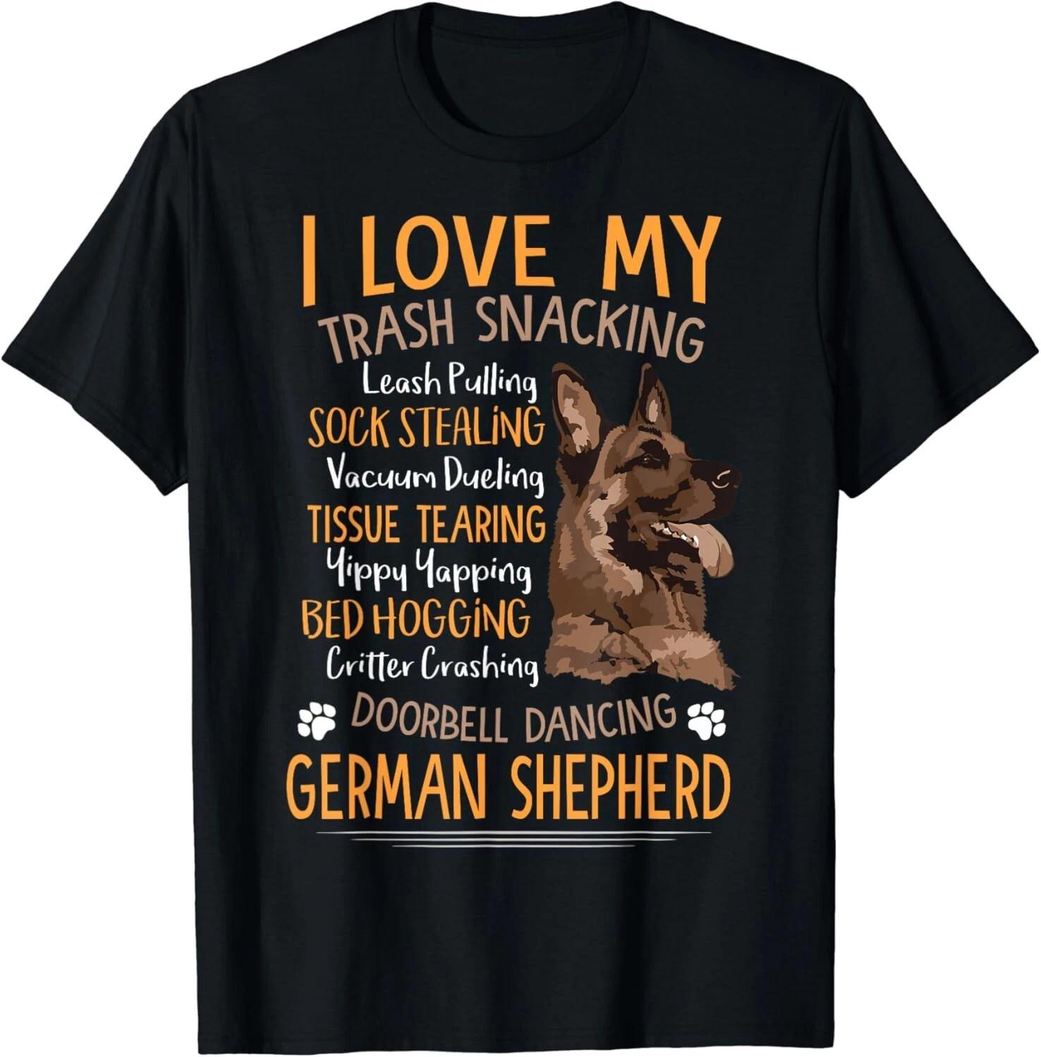 I Love My German Shepherd Shirt For Dog Lovers Gift Unisex T-Shirt S