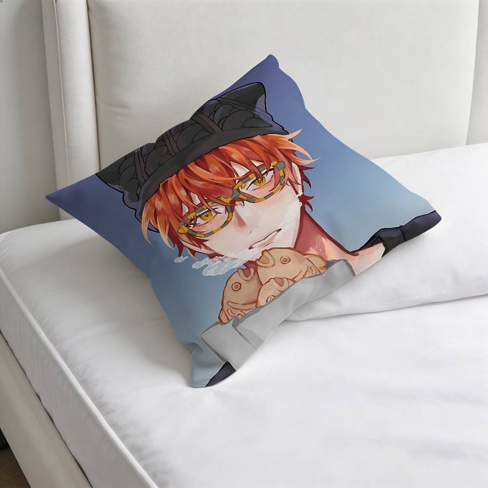 Mystic Messenger Luciel Square Pillow Case Soft Decorative Throw Pillow Cover for Home Sofa Bed
