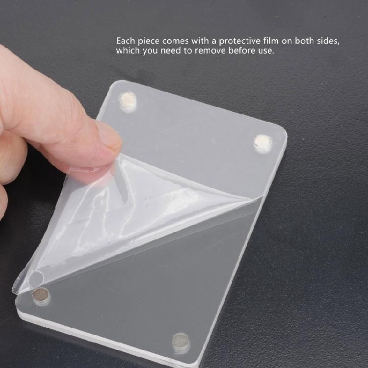 Detachable Car Visors Photo Organizer With Strong Magnets No Residues Installation Shatterproof Acrylic For 2x4 Pictures