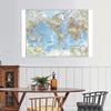 -MAP- World Map (1960) World Map Poster Prints Wall Posters,Tourism/Educational Tool,Decorative Hanging Picture