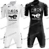 Conjunto de Jersey de Ciclismo Ineos Grenadier 2025 Masculino Roupa de Ciclismo de Verão Camisa Branca para Bicicleta de Estrada Conjunto Calções de Ciclismo Bib Feminino MTB