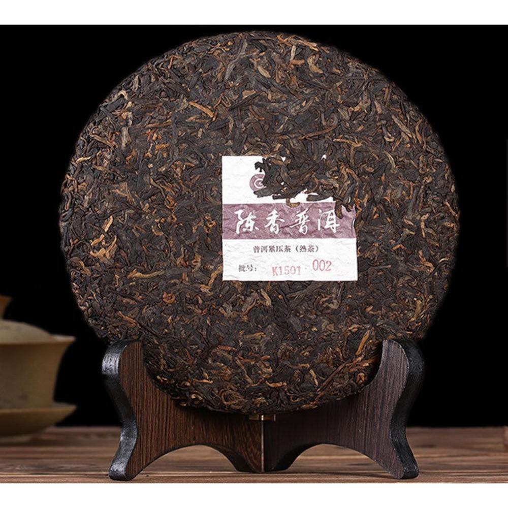 Seven Color Yunnan Chen Xiang Pu - erh Ripe Tea Palace Qing Feng Xiang 357g Cake