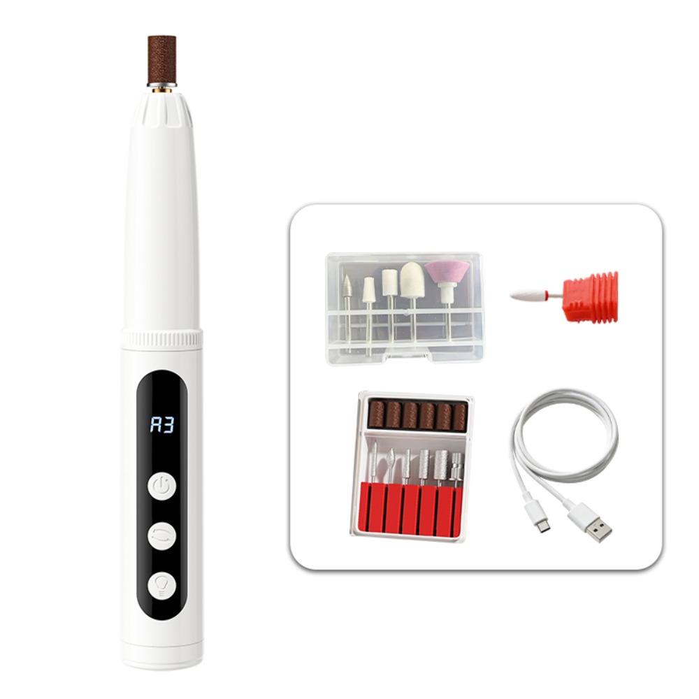 Low Noise Nail Drill Machine Pen-Style Nail Polisher Safe Electric Nail Drill  Home Use