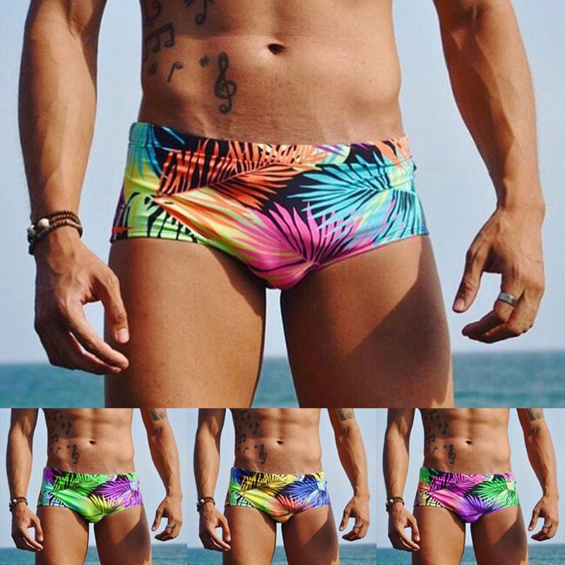

Плюс Размер S-5XL Лето Мужская мода Купальник Пляж Купальники Цветочные принты Плавательные купальные шорты