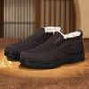 Cloth Shoes Men's Winter Velvet Thickened Non-slip New Wool Platform Dad Cotton Shoes