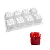 Mousse Cake Mold 8-cavity Gift Box Silicone Mold Baking Tools Easy To Clean