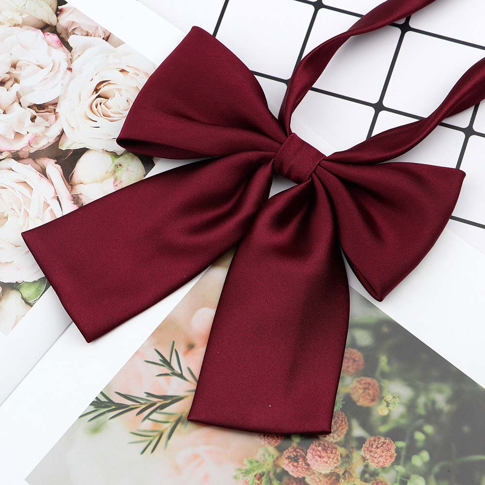 Perfect Match Colorful Women‘S Shirts Bowtie Ladies Girl School Wedding Party Bowknot Pink Bule Black Classic Butterfly Knot Suits Accessories