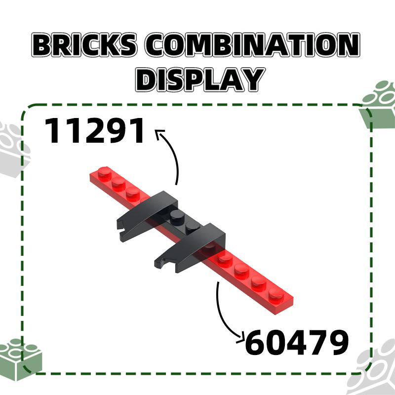 Non-Toxic 70Pcs/Lot No11291 3X4 Auto Wedge Block Moc Color Accessories Compatible With Brick Diy Children'S Toy Assembly Parts