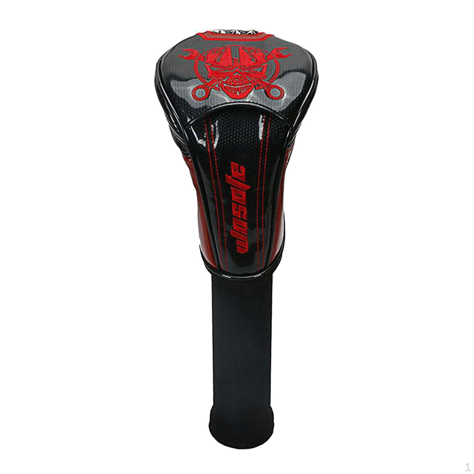 

Durable Golf Driver Headcover PU Leather UT Head Black No.3