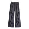 Overalls Women's Spring New Design Sense Loose Gray Straight Fleece Casual Sports Pants