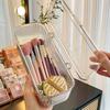 Dustproof Cosmetic Organizer: Powder Puff, Brushes, Lipstick, Sponge Storage Box for Dressing Table.