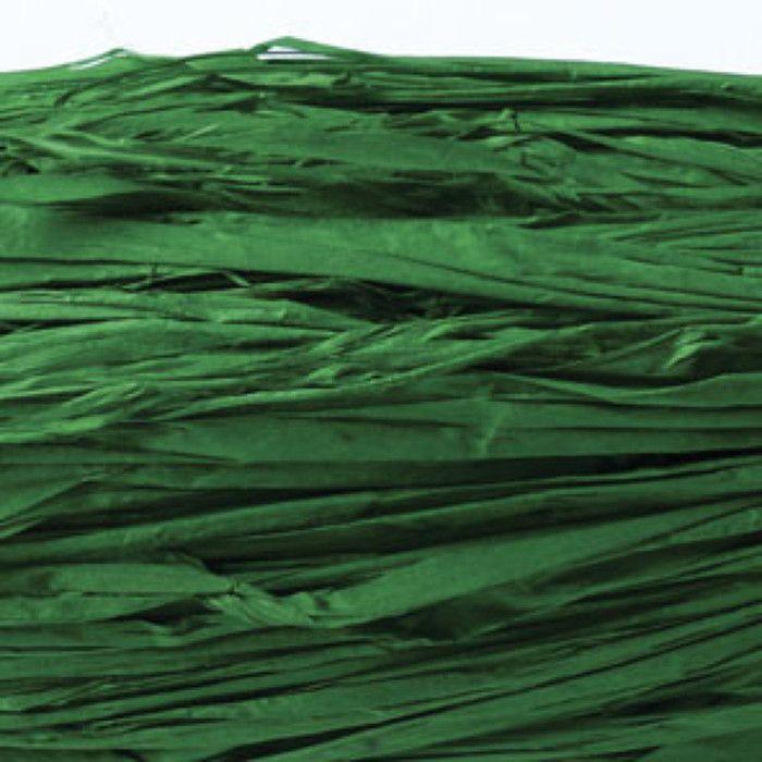 Raphia végétal vert foncé en bobine 50 g