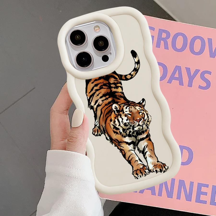 Cool Horse Tiger Soft Phone Cover Case for iPhone 14 15 Plus 8 XR 12 13 16 Pro Max 17 Air 11