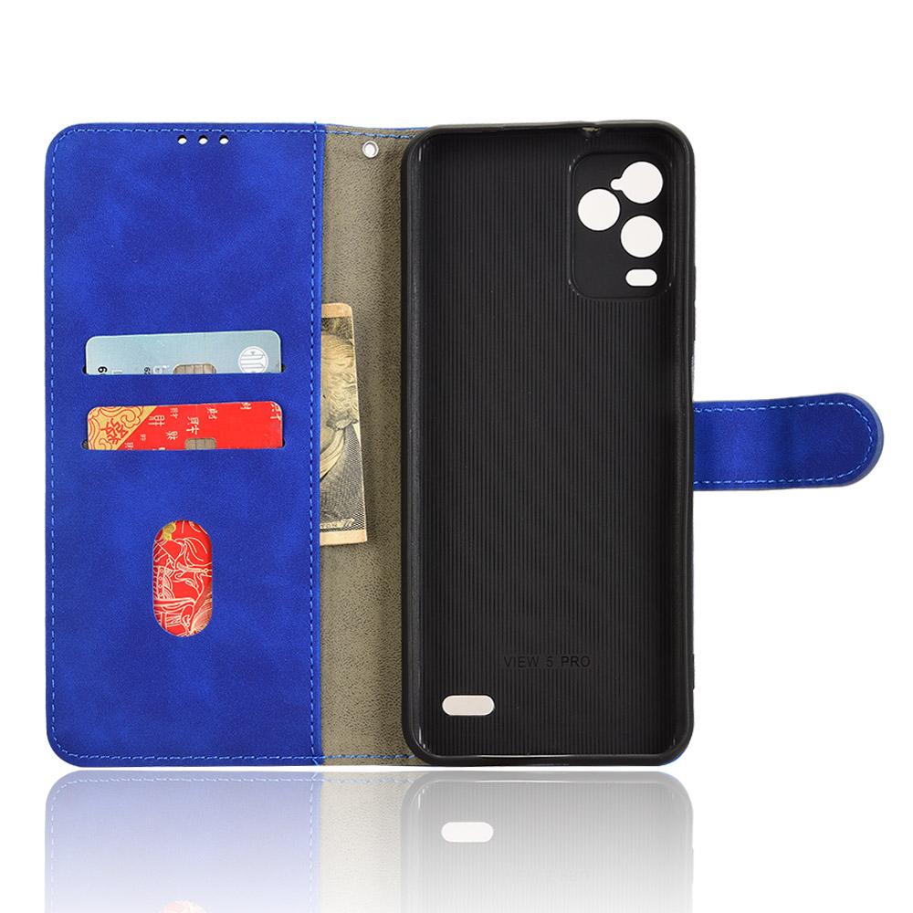 For BLU View 5 Pro Case Skin-Touch PU Leather Wallet Folio Flip Phone Cover