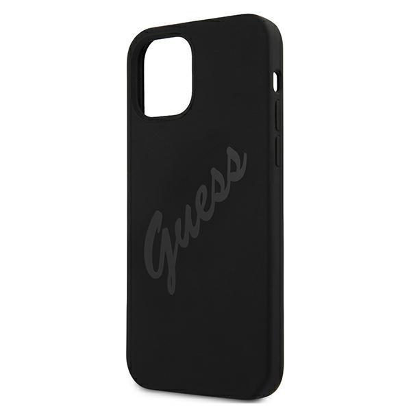 Guess Guhcp12Slsvsbk Iphone 12 Mini5,4 Czarny/Black Hardcase Script Vintage