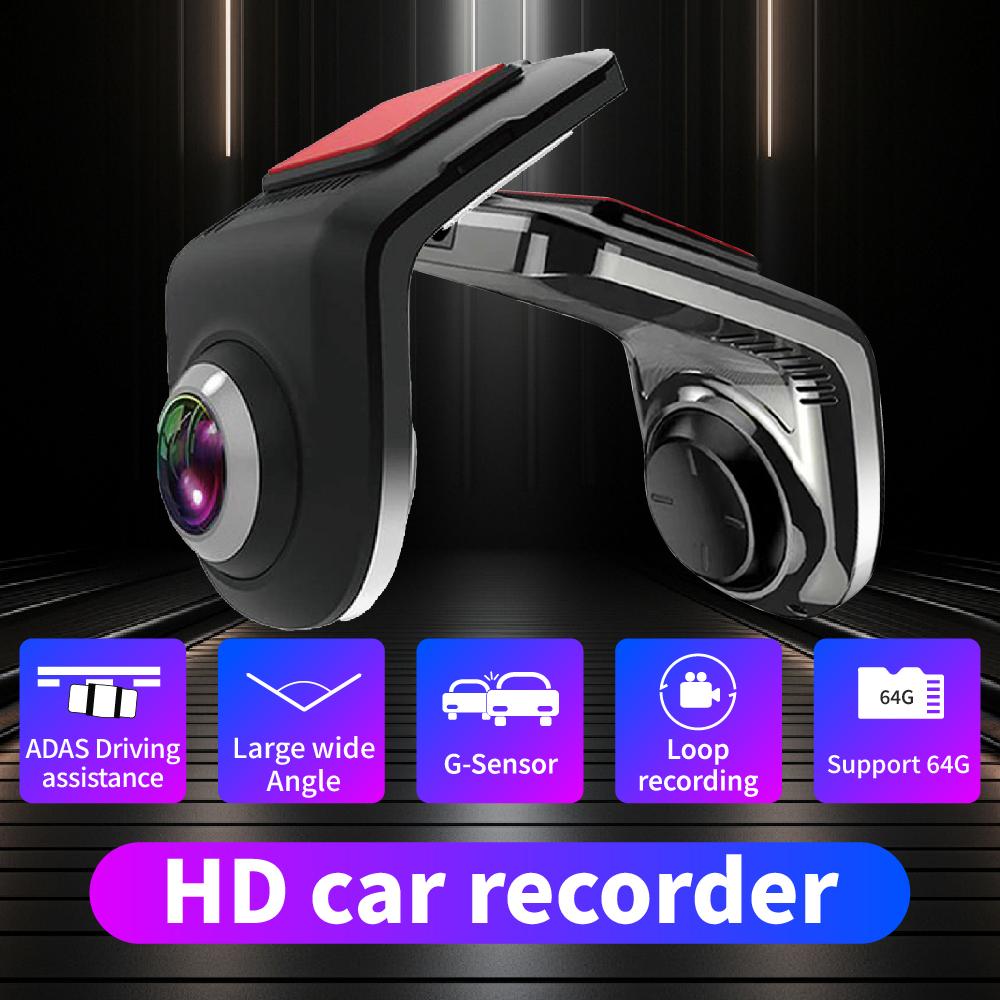HD Dash Mini Cam Car USB ADAS DVR Special For Android Multimedia Player AHD Camera Video Front Recorder Reverse Vision