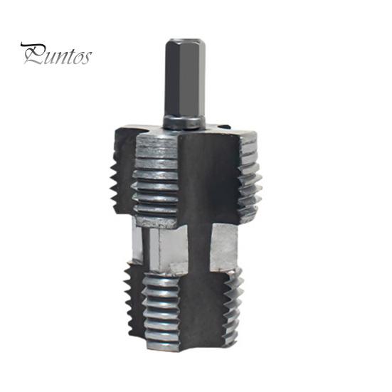 

Инструмент для нарезания резьбы для труб из быстрорежущей стали, устойчивый к коррозии, монтаж крана, аксессуары для нарезания резьбы для труб серебряный