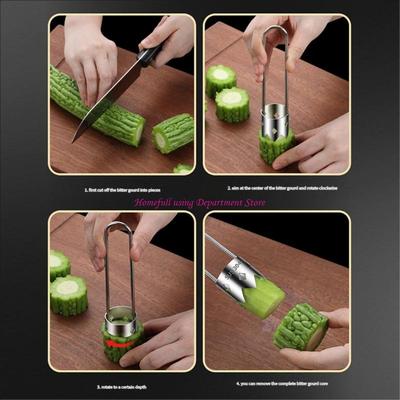Comfortable Handle Fruit Processor Metal Kitchen Device Vegetable Cores Remover