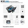Crossk12max Brushless Drone with HD Camera, Obstacle Avoidance, Optical Flow, and Lights for Aerial Photography