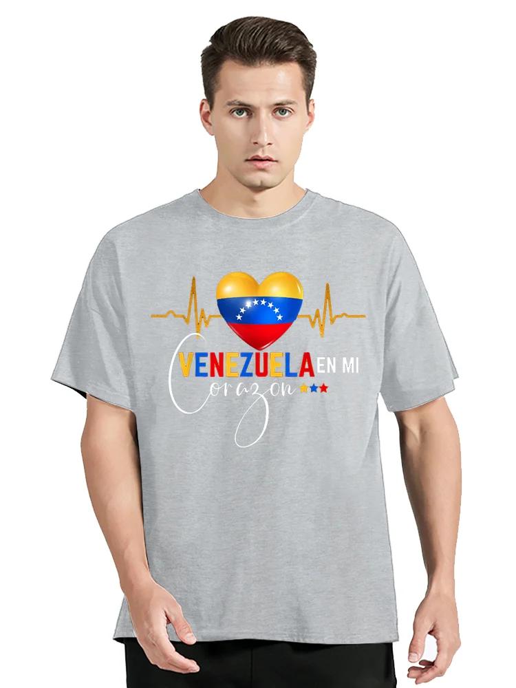 Pride Of Venezuela Printing Graphic T-shirt Funny Summer Tshirt Casual Cotton Tops Tees Clothing Oversized Unisex T Shirt