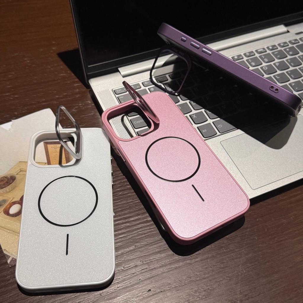 Glitter Fine Magnetic Invisible Lens Stand for 16ProMax Apple Phone Case iPhone15Pro Drop Resistant