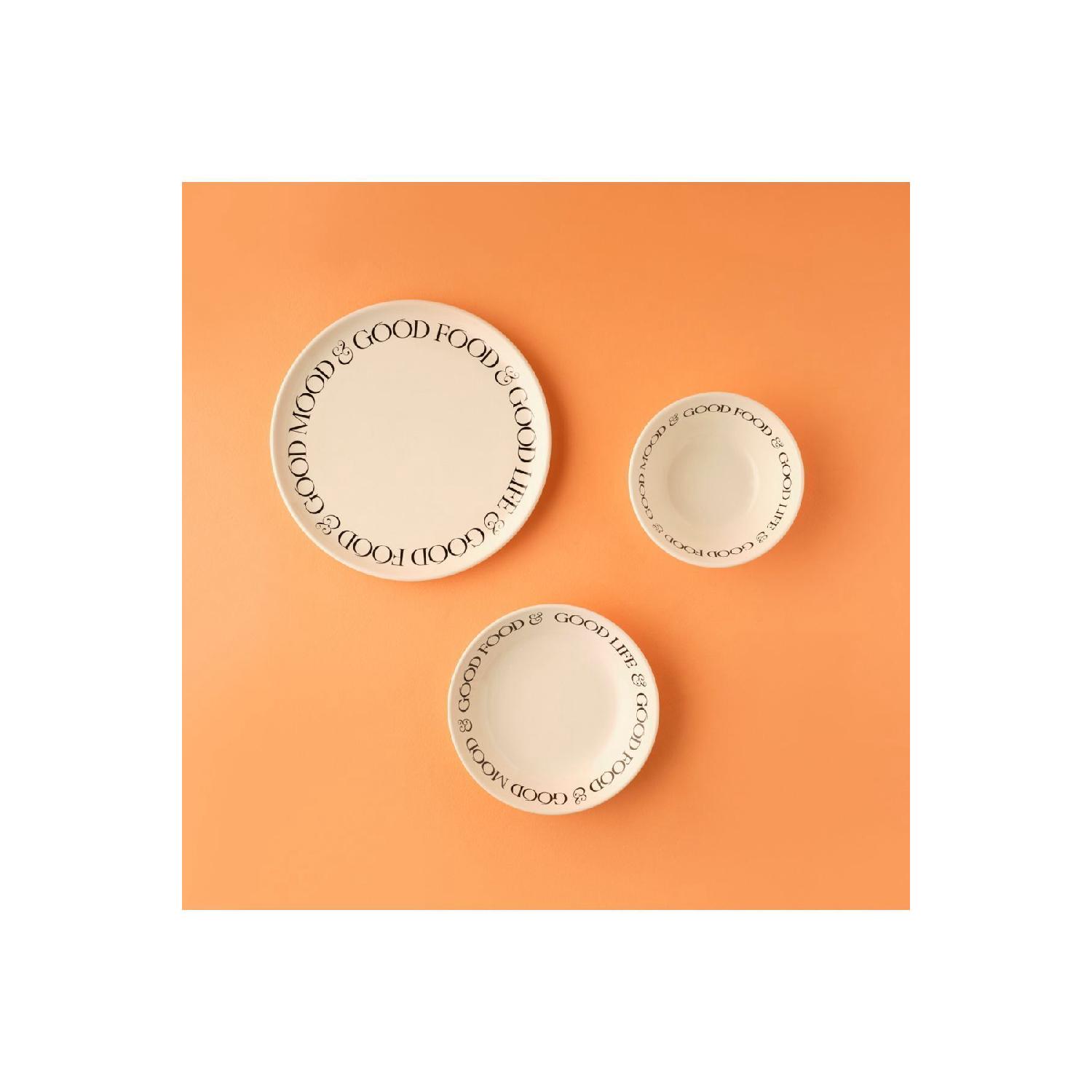 

Motto Seramik 18 Piece Dinner Set For 6 Persons White белый