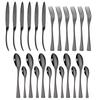 24Pcs/6Set Gold Flatware Cutlery Set 304 Stainless Steel Western Home Fork Knife Spoon Kitchen Tableware Dinnerware