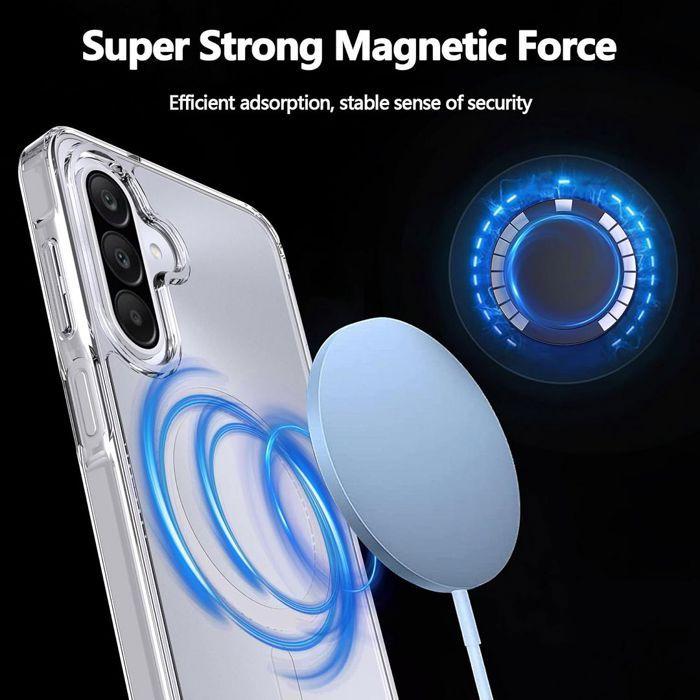 Case for Samsung Galaxy A57 5G, Shockproof Protection with Magnetic Ring - 2 Tempered Glasses