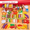 Children's Pretend BBQ Set: Kitchen Play Barbecue Skewers with Simulation Food