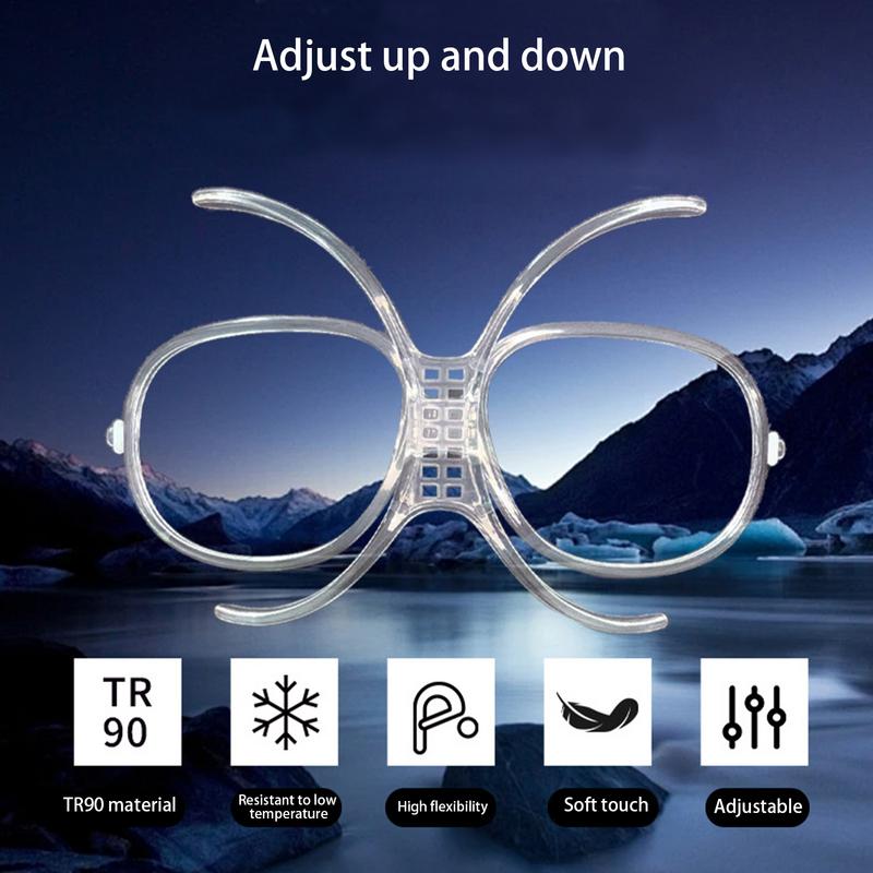 Skibrillen-Einsätze mit Sehstärke Verstellbarer Optischer Adapter Flexibler biegsamer Innenrahmen Für Brillenträger Outdoor-Skifahren