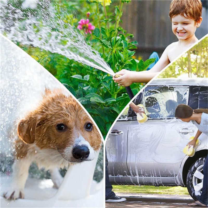 25/50/75/100/150ft Garden Hose Flexible Hose Garden Watering Pipe Double Latex High Pressure Car Wash Hose Gardens Supplies Irrigation