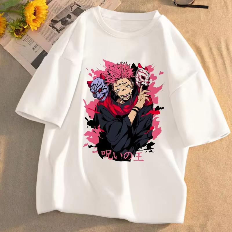 Jujutsu Kaisen Anime Gojo Satoru Itadori Yuji Potisknuté tričko Pánské a dámské tričko Pánské horní díly Sportovní tričko Pánské T