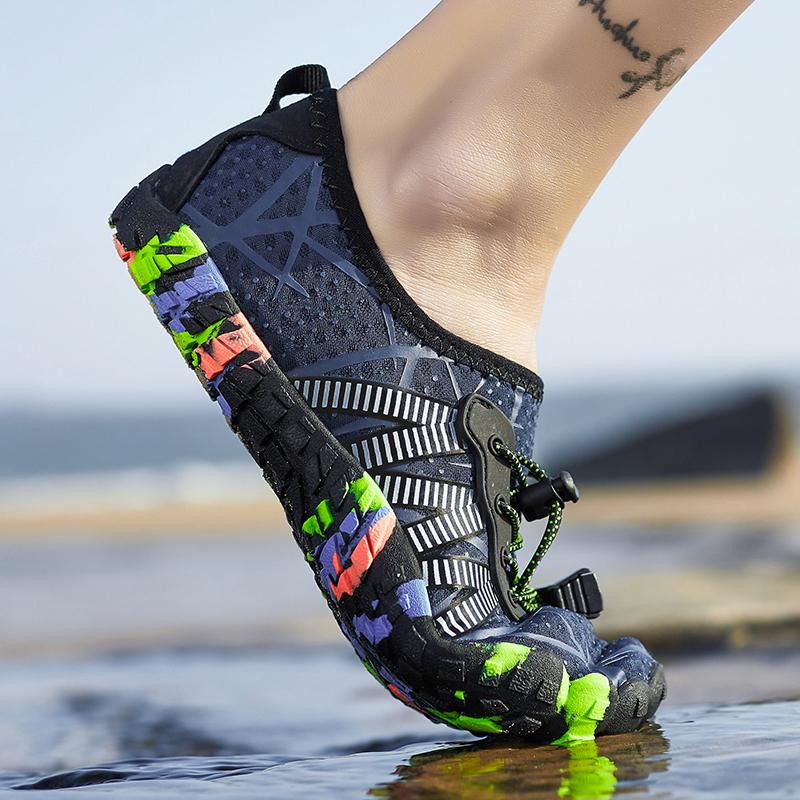 New Men Aqua Shoes Water Swimming Shoes Women Athletic Shoes Boys Child Barefoot Shoes Beach Sandal Shoes Quick-Dry River Sea Diving Gym