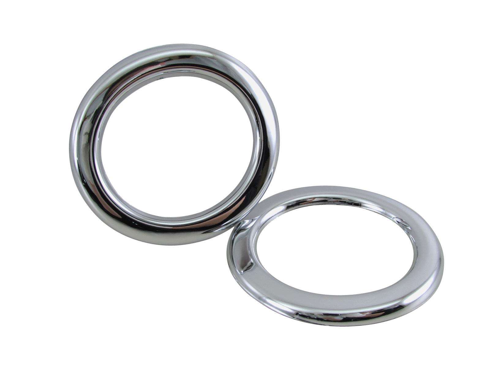 

BRIGHTZ Chrome Fog Light Covers for the Move Custom Compatible with the LA and 160 Move Customs LA150S/LA160S (Late Model) [FOG-COV-292] LA150, LA160,