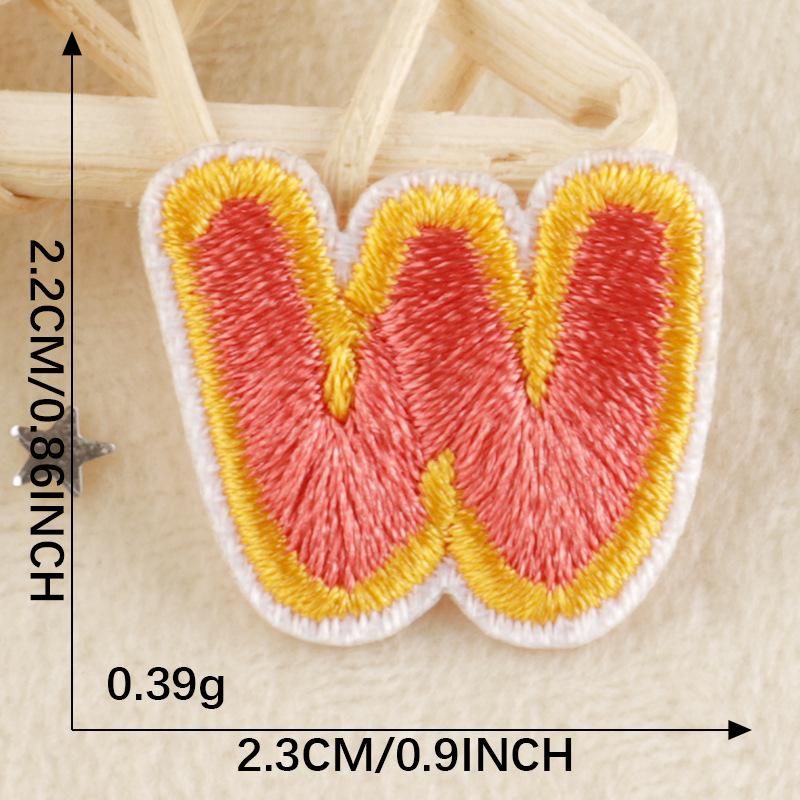 A-Z Embroidery Sticker Cartoon Original English Patch Clothing Accessories Badge Accessories Ironing < Unk > < Unk > Wappen Cloth Sticker