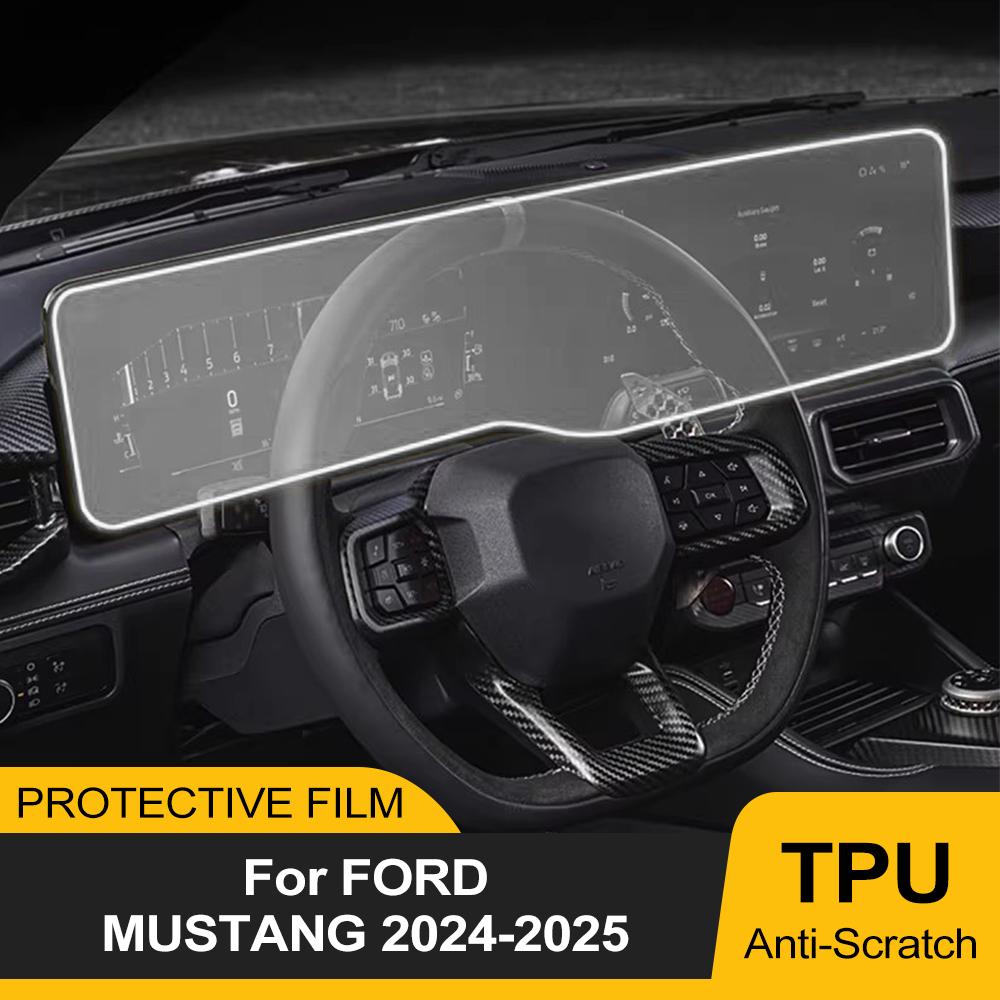 TPU Central Control Navigation Screen Protection Film for Ford Mustang 2025 2025 PPF Anti-scratch Sticker RHD LHD Accessories