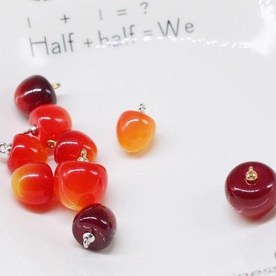 Cherry Shape Acrylic Charms Pendant DIY Jewelry Making Bracelet Necklace Earring Crafts Materials