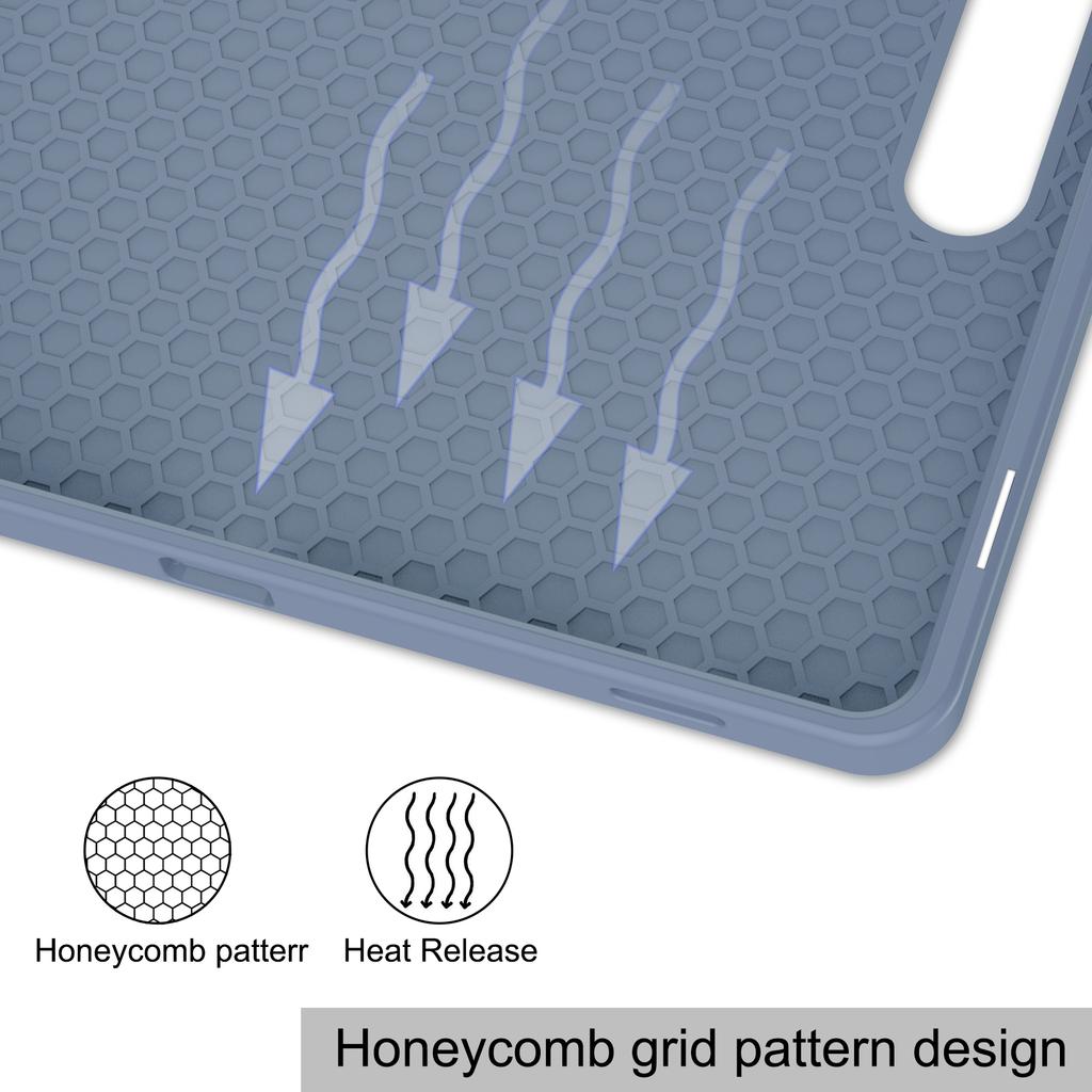 For Samsung Galaxy Tab S10 Lite/S10 FE/S9 FE Stand Case Shock-Absorbent Leather Tablet Cover with Pen Slot