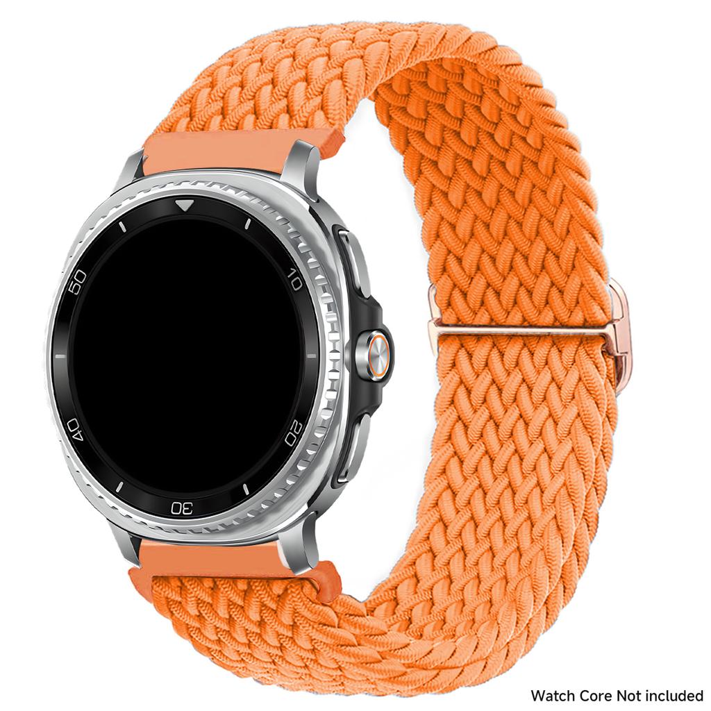 Bracelet en nylon tressé pour Samsung Galaxy Watch 8 40mm 44mm/Watch 8 Classic 46mm Bracelet sans espace pour Galaxy Ultra 2025 Bracelet en nylon