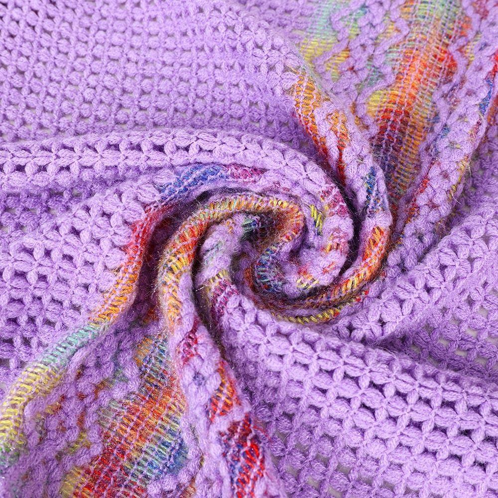 Ethnic Style Ladies Tassel Cape Hollow Wraps Scarf Coat Womens Knitted Shawl