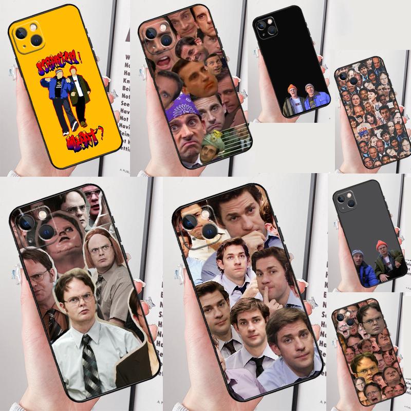 Lazy Scranton The Office Phone Case For iPhone 16 Pro Max 12 13 Mini 11 14 15 Pro Max XR 16 15 Plus 16e Cover Shell