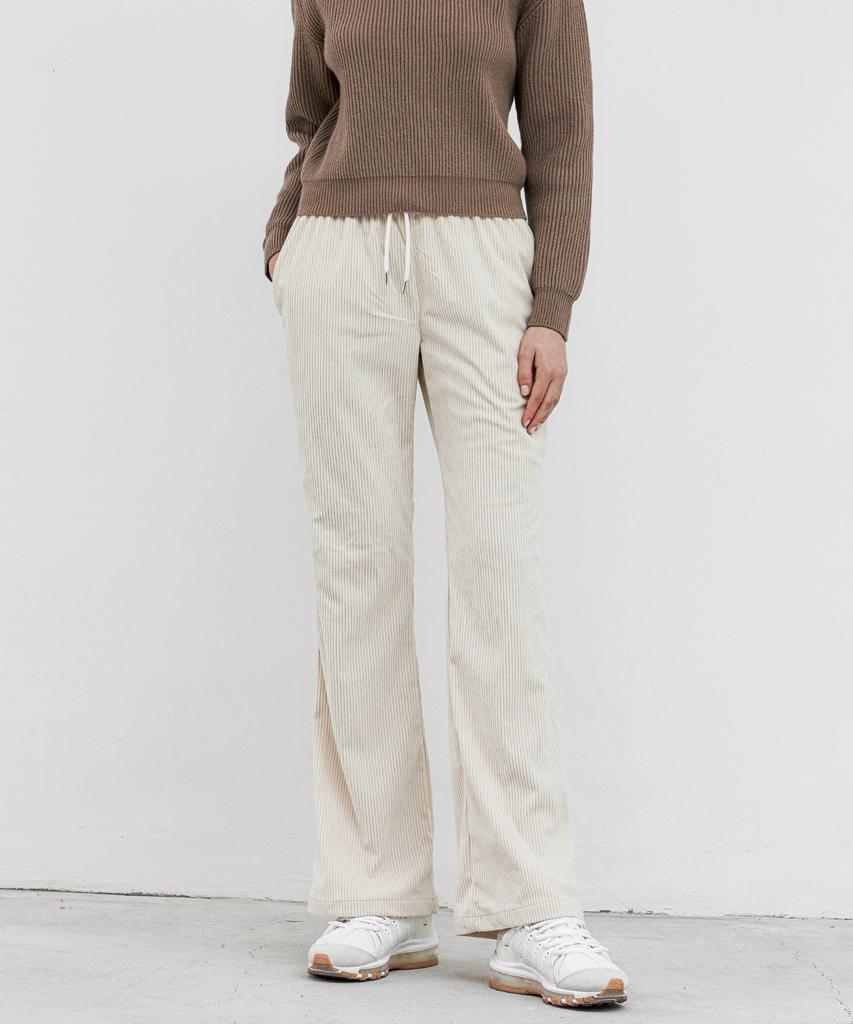 TRIP LE SENS Corduroy Training Semi-Bootcut Pants (Woman)_Cream Ivory