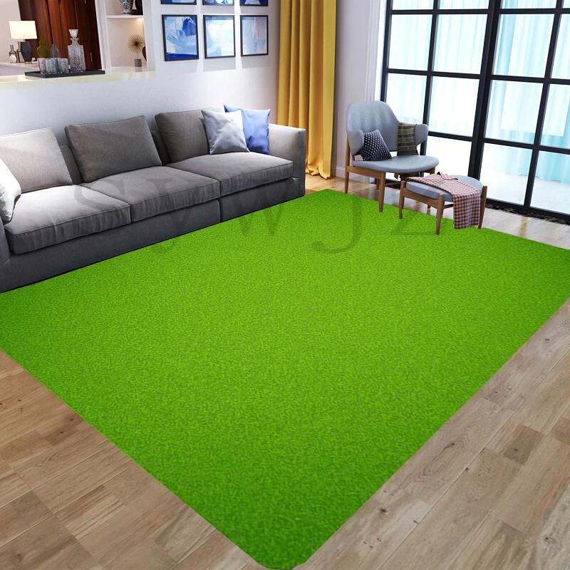 Green Grass Living Room Floor Mat 3D Printing Lawn Plant Bedroom Decoration Hallway Door Mat Non-slip Carpet Bathroom Floor Mat
