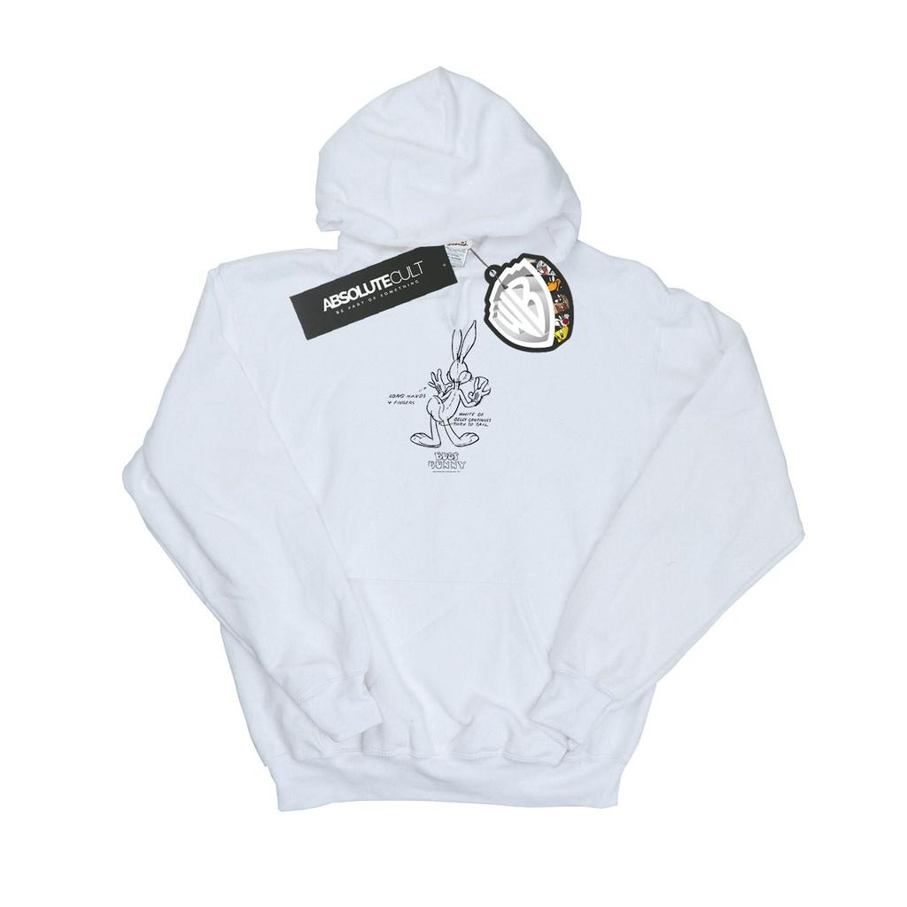 Looney Tunes Boys Bugs Bunny White Belly Hoodie