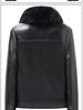 Men's Thickened Winter Leather Jacket with Fur Lining for Middle-Aged and Elderly Dads