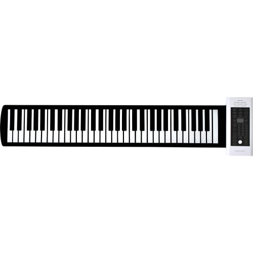 ONETONE One-Tone Roll-Up Piano (OTRP-61) with 61 Keys, Built-in Speaker, Rechargeable Battery, Transpose Function, USB-MIDI Support, Sustain Pedal, US