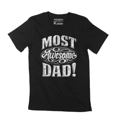 Men's T-Shirt Most Awesome Dad Father's Day Vintage Casual Fabulous Gift